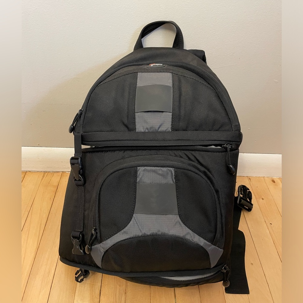 Lowepro one shoulder backpack.